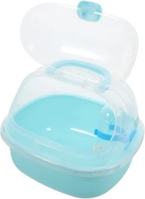 Yardwe Multi-use Pet Carrier Hamster Travel Cage Handle Small Carrying Box for Rats