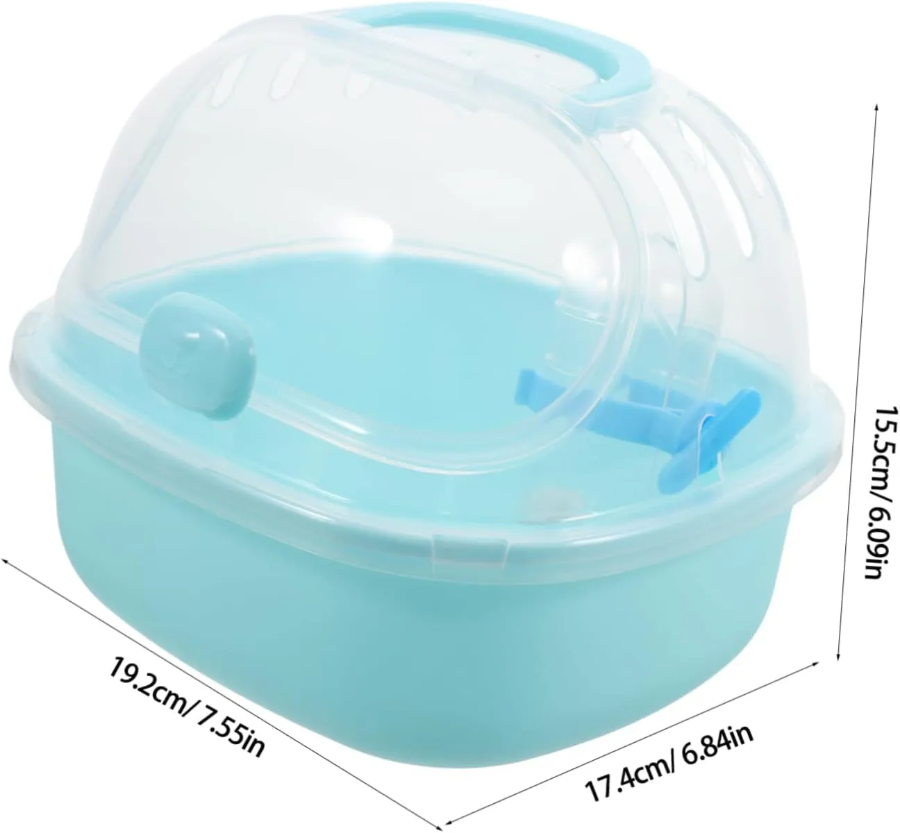Yardwe Multi-use Pet Carrier Hamster Travel Cage Handle Small Carrying Box for Rats