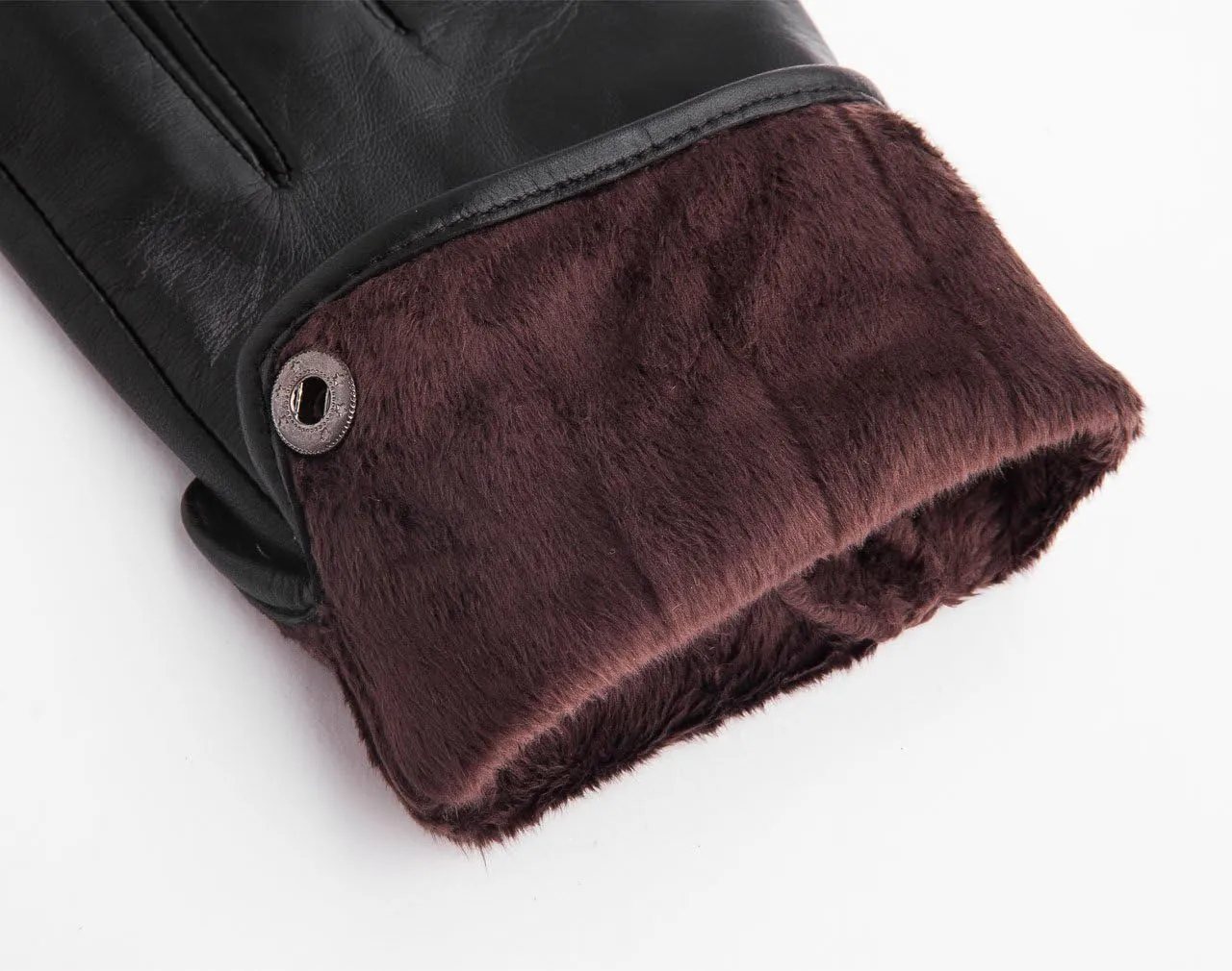 YISEVEN Men's Lambskin Leather Gloves