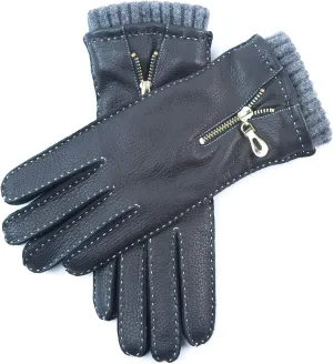 YISEVEN Women's Deerskin Leather Gloves Hand Sewn