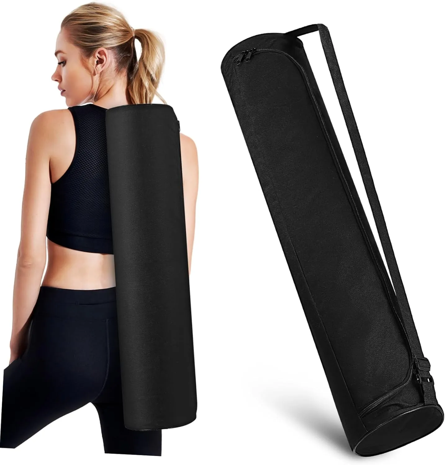 Yoga Bag for Mat Oxford Fabric Rubber Yoga Mat Case Adjustable Strap Carrying Bag Essentials