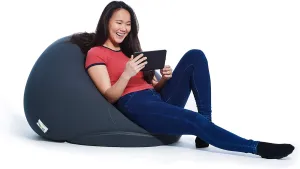 Yogibo Pod X Small Bean Bag Lounger Chair for Adults and Teens with Filling, Soft, Plush, Comfy, Sensory Lounge Beanbag, Washable Cover, Dark Gray