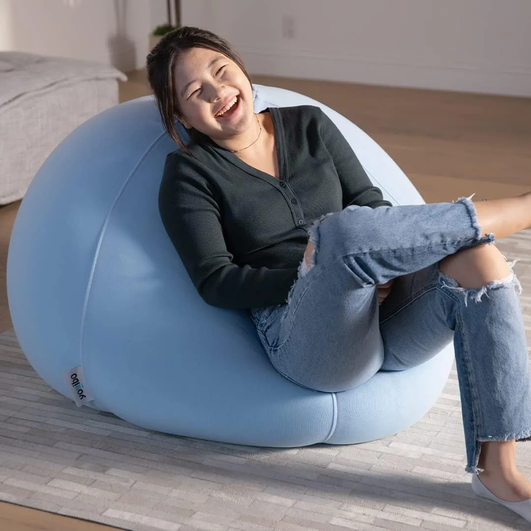 Yogibo Pod X Small Bean Bag Lounger Chair for Adults and Teens with Filling, Soft, Plush, Comfy, Sensory Lounge Beanbag, Washable Cover, Dark Gray